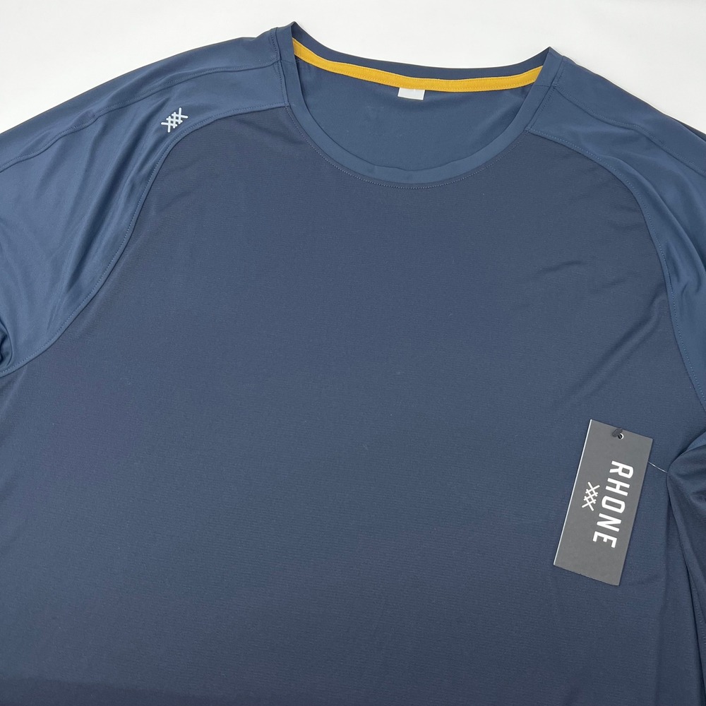 Rhone Extra Mile Air Tee Mens XXL True Navy Blue Performance Shirt NWT
